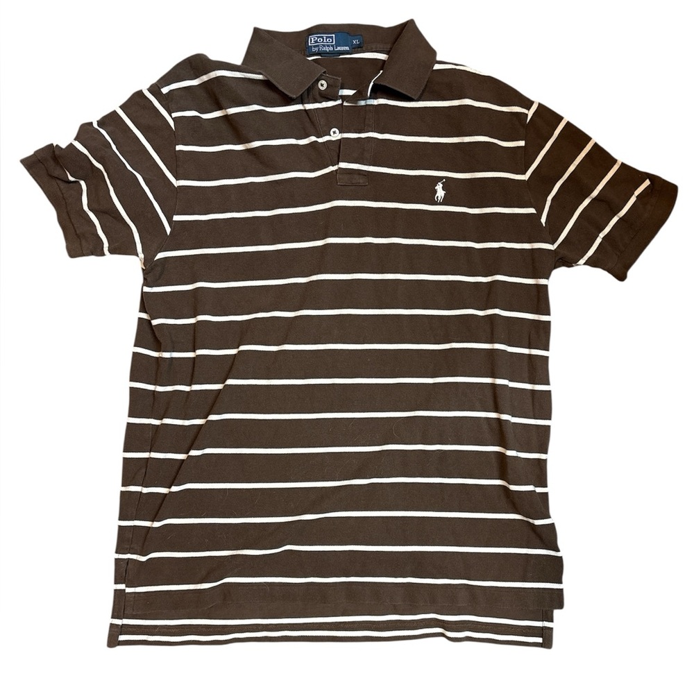 Polo Ralph Lauren Pique 90’s Striped Polo Shirt
